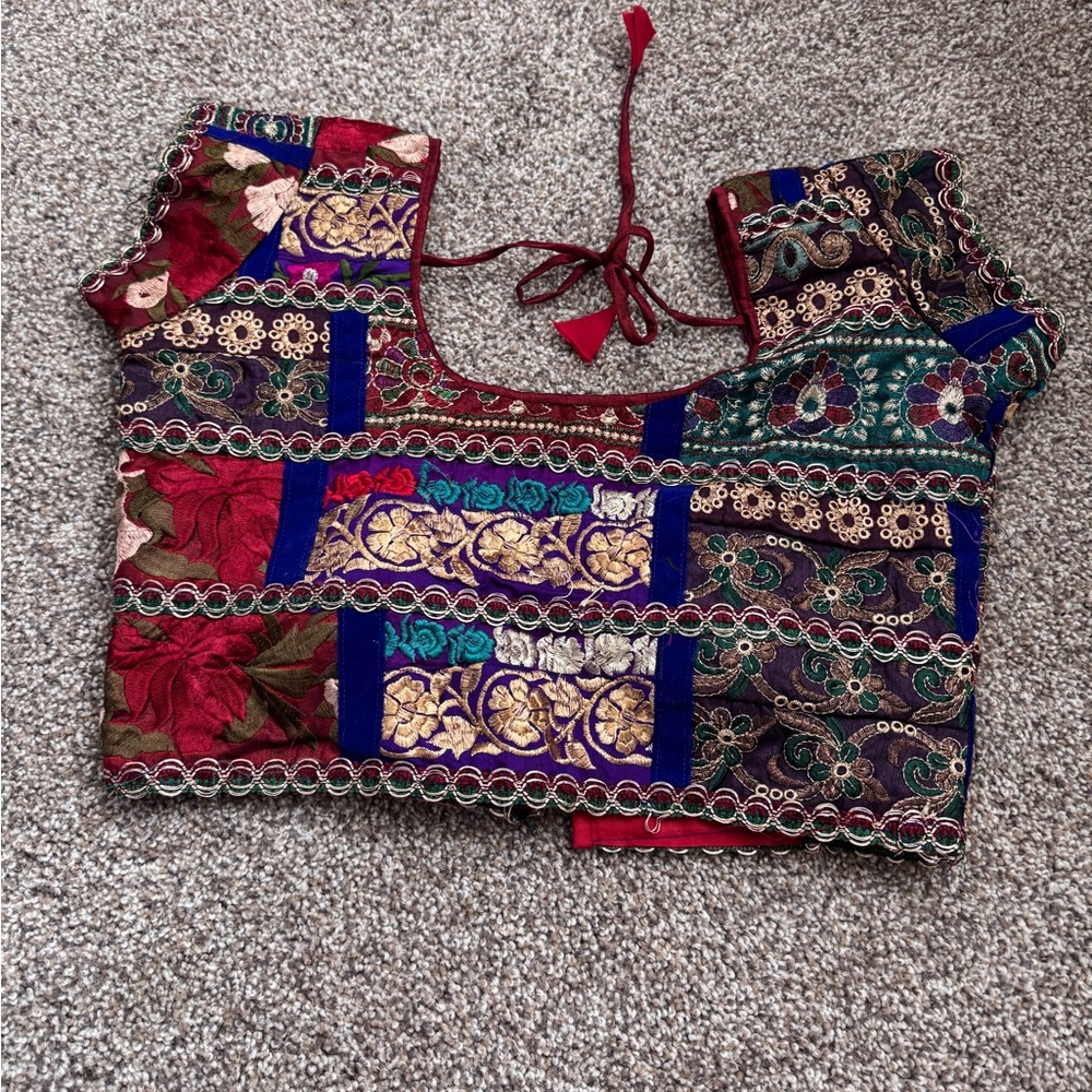 Colorful Patchwork Blouse